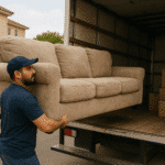 عمال محترفون يقومون بنقل أثاث منزل في الرياض